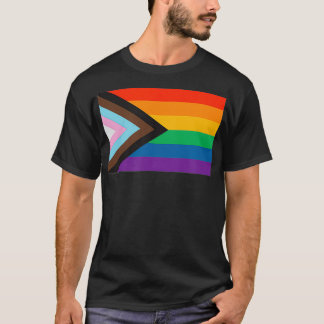 Camiseta Mês do Orgulho de Sinais do Orgulho de Progresso