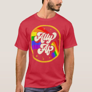 Camiseta Mês do Orgulho LGBT LGBT Orgulho gay Ally AF