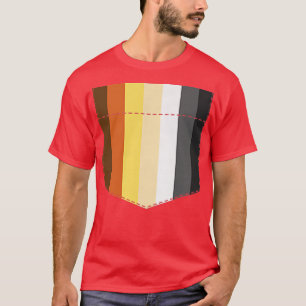Camiseta Mês do Orgulho LGBTQ - Sinalizador do Urso no Meu