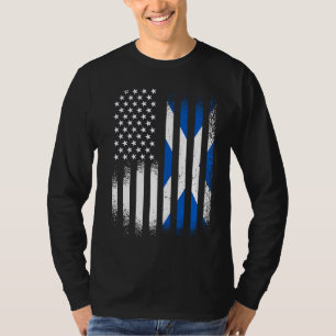Camiseta Mês do Patrimônio Escocês Americano Escócia Patrio