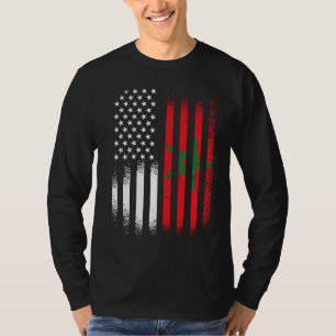 Camiseta Mês do Patrimônio Marroquino Americano Marrocos Pa