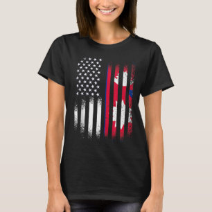 Camiseta Mês do Patrimônio Nepalês Americano Albânia Patrio