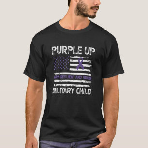 Camiseta Mês Do Resiliente Do Nascer De Brat Infantil Milit