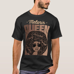 Camiseta Mês e Orgulho da Rainha Melanin