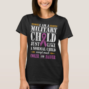 Camiseta Mês Infantil Militar Roxera o Orgulhoso Mil Patrió