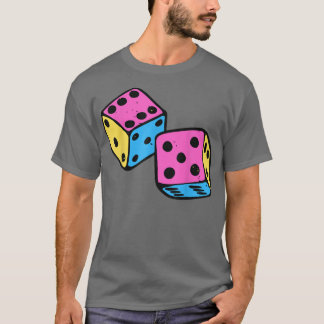 Camiseta Mês LGBT do Orgulho Panseual de Dados Panseuais 