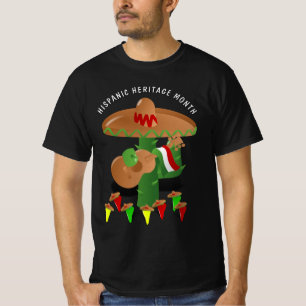 Camiseta Mês Nacional da Herança Hispânica - Cactus
