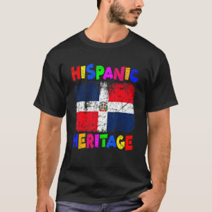 Camiseta Mês Nacional da Herança Hispânica República Domini