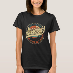 Camiseta Mes Potes São Alcoholique Moi Je Suis Juste Solida