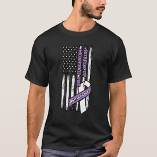 Camiseta Mês Roxo Da Criança Militar