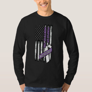 Camiseta Mês Roxo Da Criança Militar