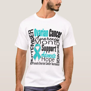 Camiseta Mês v1 da consciência do câncer de ovário