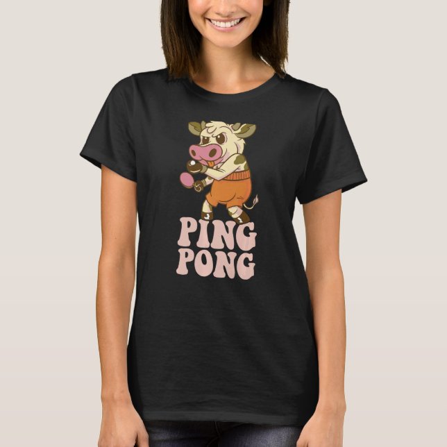 Camiseta Mesa Animal Mesa Ping Pong - Vaca (Frente)