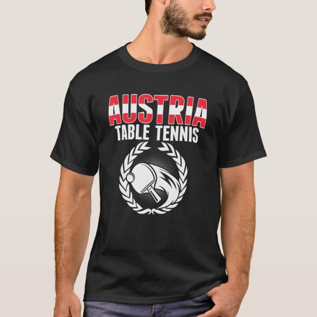 Camiseta Mesa Áustria Tênis Ping Pong Support (Frente)
