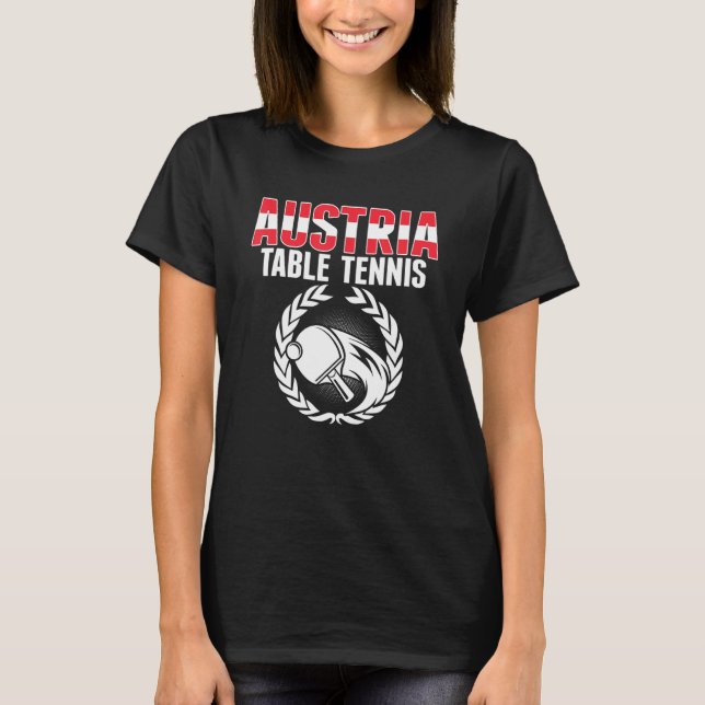 Camiseta Mesa Áustria Tênis Ping Pong Support (Frente)