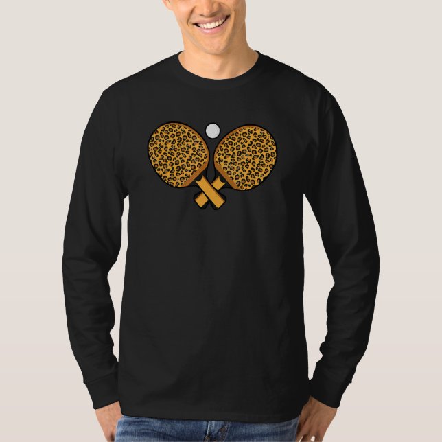 Camiseta Mesa-Bat-Mulher-Leopard-Raparigas-Mesas (Frente)