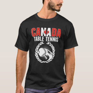 Camiseta Mesa canadense Tênis Ping Pong Team Suppo