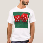 Camiseta Mesa Com Dice Las Vegas<br><div class="desc">* As Camisetas estão disponíveis em várias cores, estilos e tamanhos. * Mova as designs para o estilo de bolso e para trás da camisa. * O fundo da mesa dos dados e das migalhas está separado e pode ser movido ou redimensionado. * Remova o plano de fundo das travas...</div>