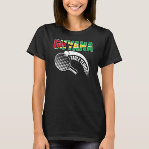 Camiseta Mesa da Guiana Amplia Equipe de Ping Pong da Guian