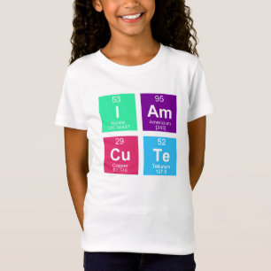 Camiseta Mesa de elementos periódica química: IAmCuTe