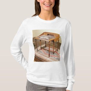 Camiseta Mesa de escrita, noz com marquetry do arabesque
