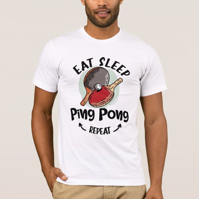 Camiseta Mesa de pingue-pongue Tênis de pingue-pongue Anive (Frente)