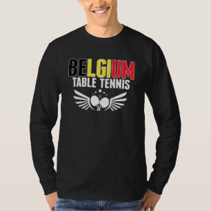 Camiseta Mesa de Tênis da Bélgica     Apoie o Ping Pong Bel