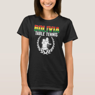 Camiseta Mesa de Tênis da Bolívia Apoiador do Ping Pong B