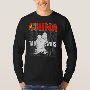 Camiseta Mesa de Tênis da China Apoia o Chá de Ping Pong