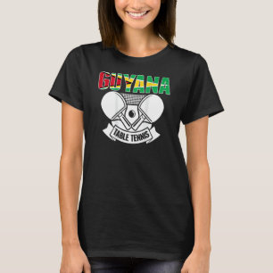 Camiseta Mesa de Tênis da Guiana Suporta Ping Pong T da Gui