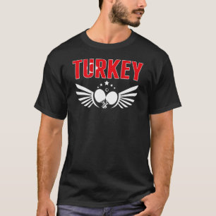 Camiseta Mesa de Tênis da Turquia Suporta Ping Pong Te