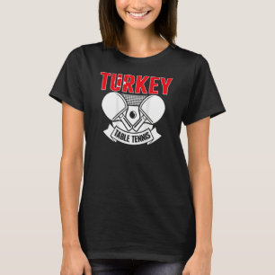 Camiseta Mesa de Tênis da Turquia Suporta Ping Pong Te