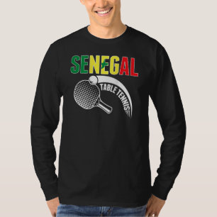 Camiseta Mesa de Tênis do Senegal Adepto do Ping Pong Sen