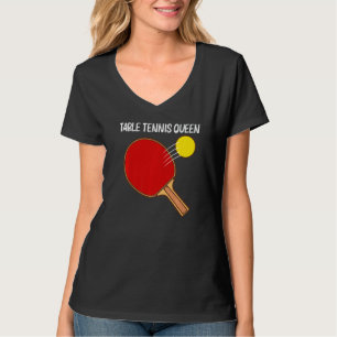 Camiseta Mesa de Tênis Legal Para Mulheres Meninas Esporte 
