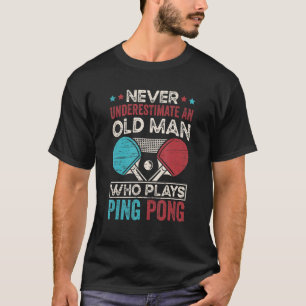 Camiseta mesa do avô do tênis mesa