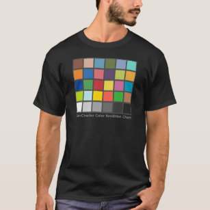 Camiseta Mesa do verificador da cor