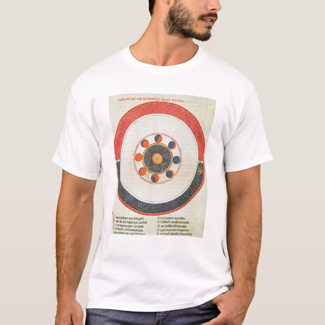 Camiseta Mesa dos movimentos da lua na relação (Frente)