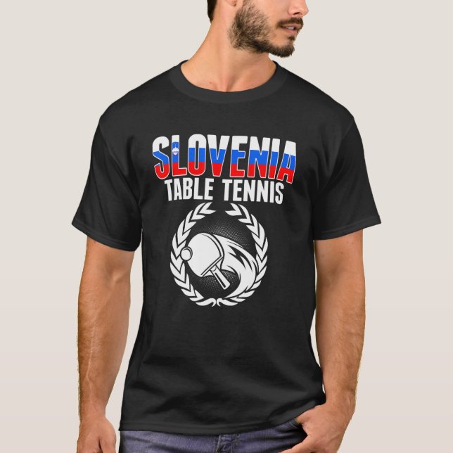Camiseta Mesa Eslovênia Tênis Ping Pong Support (Frente)