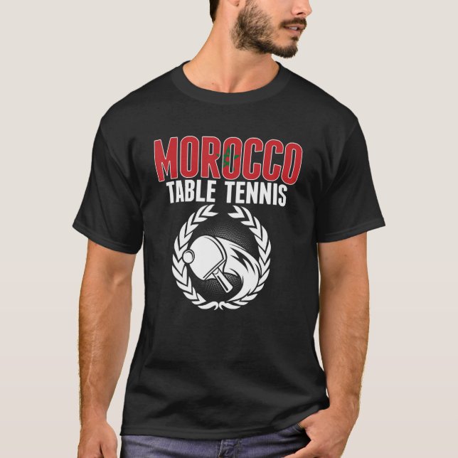 Camiseta Mesa marroquina Tênis Ping Pong Support (Frente)