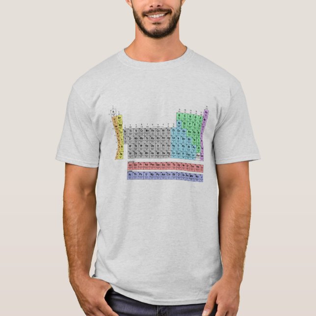 Camiseta Mesa periódica actualizado (Frente)