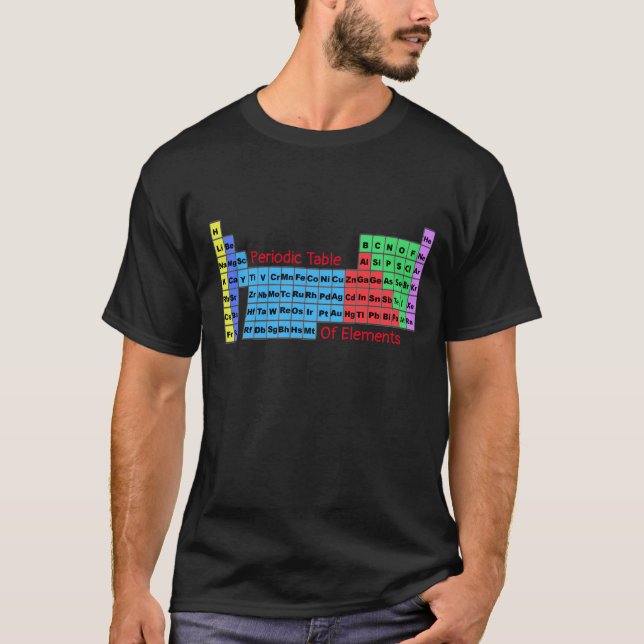 Camiseta Mesa periódica de elementos (Frente)