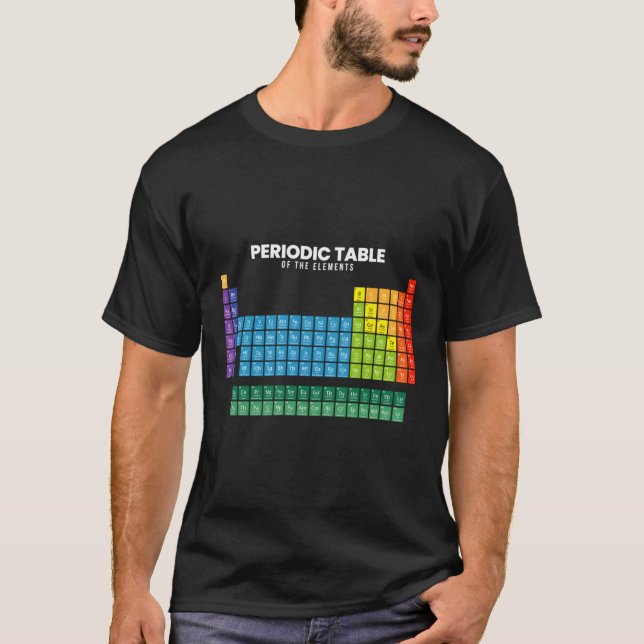 Camiseta Mesa Periódica De Elementos (Frente)