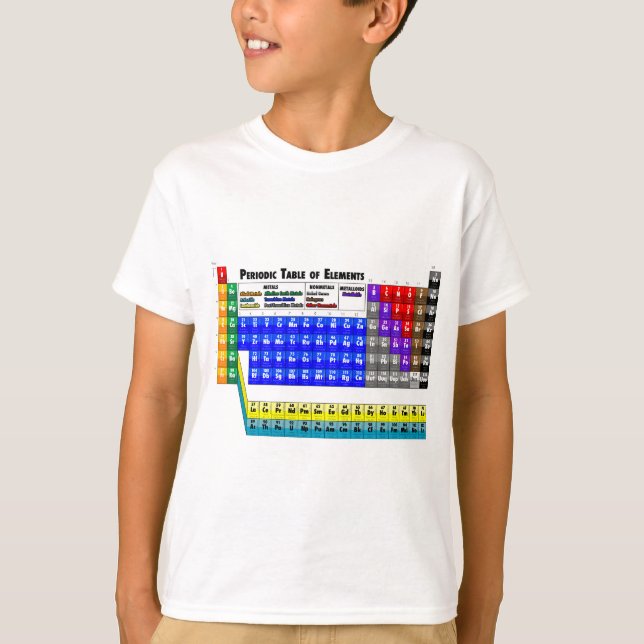Camiseta Mesa periódica de elementos (Frente)