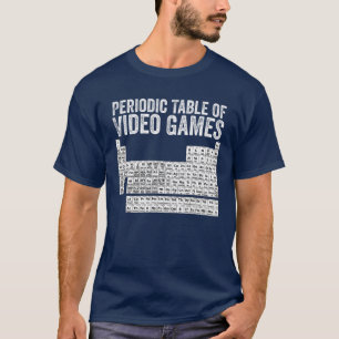 Camiseta Mesa Periódica De Elementos De Gamers Legal De Vi