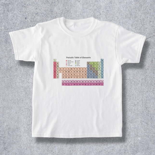 Camiseta Mesa periódica de elementos Kid T-Shirt (Periodic Table of Elements Kid T-Shirt)