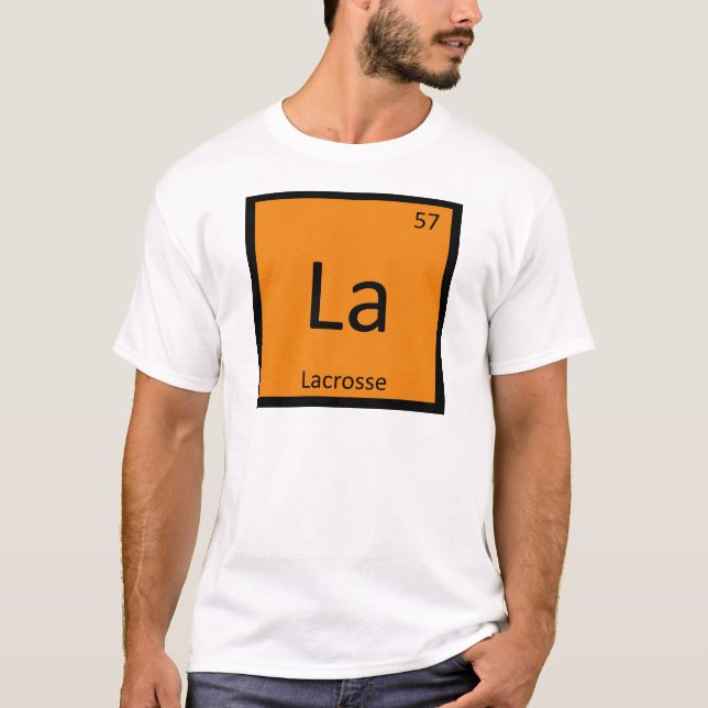 Camiseta Mesa Periódica de Química de Lacrosse Sports (Frente)