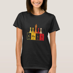Camiseta Mesa Periódica do Conselho do Jogador de Xadrez