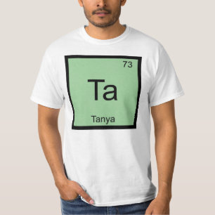 Camiseta Mesa Periódica do Elemento de Química do Nome de
