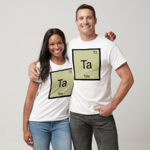 Camiseta Mesa Periódica do Elemento de Química do Nome do