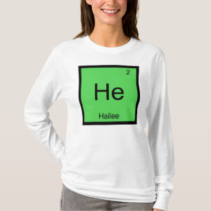 Camiseta Mesa Periódica do Elemento de Química do Nome do